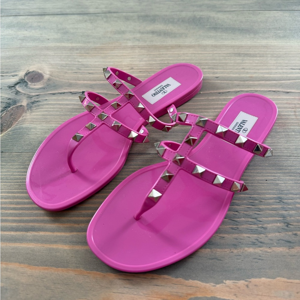 Valentino Pink Studded Women's Sandals